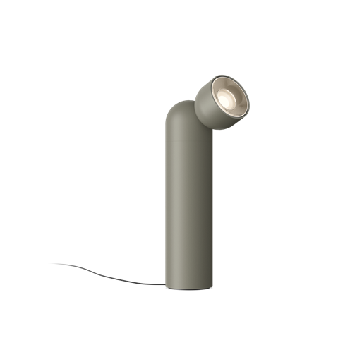 Vibia+Plusminus Solo Accent LED 7,9W 443lm 2700K CRI>90 20-40°, hämardatav Push dim, põrandavalgusti, rohekashall